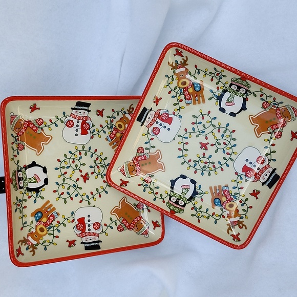 NWOT TEMP-TATIONS WINTER WHIMSY SET OF 2 DISHES - Picture 10 of 11